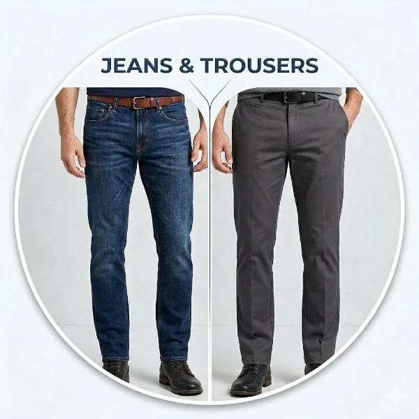 JEANS,TROUSERS & MORE