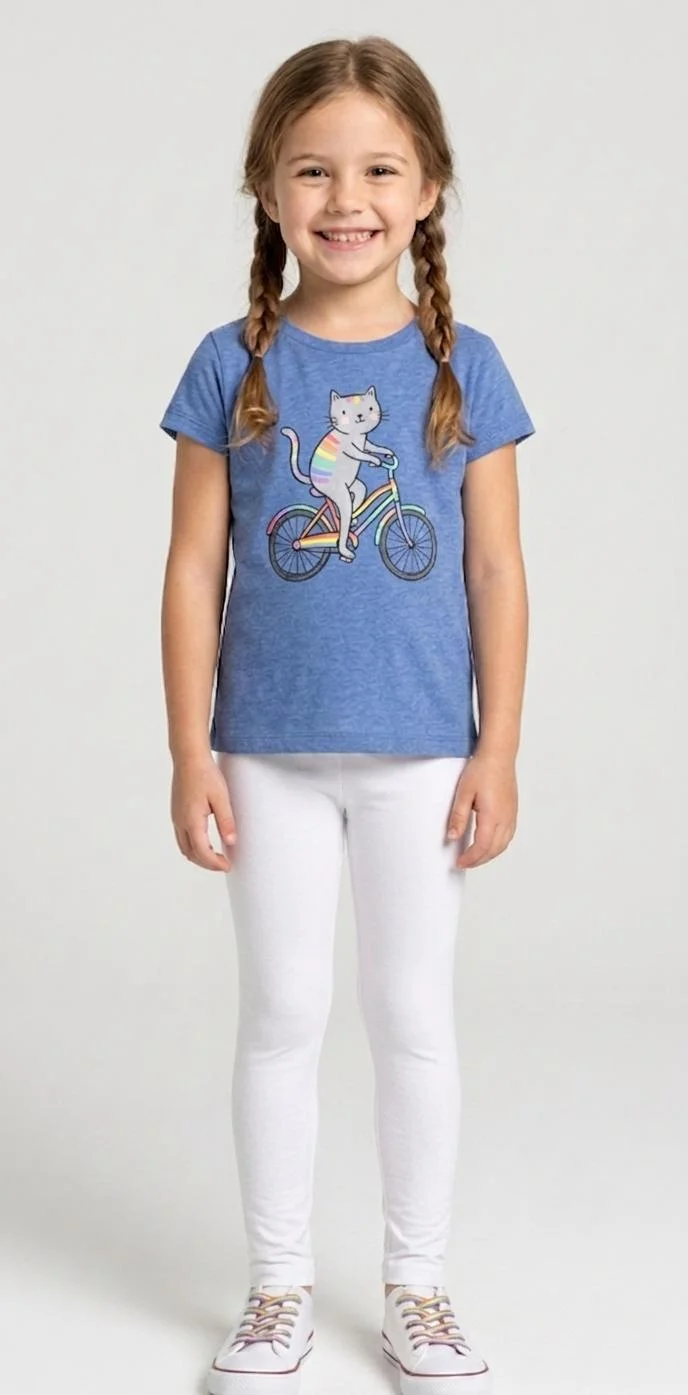JAKARCH GIRLS FIT COTTON LEGGINGS WITH WAISTBAND FOR SUMMER WEAR