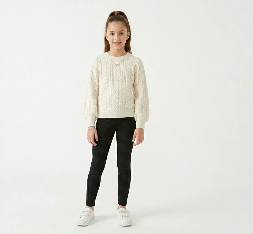 JAKARCH GIRLS FIT COTTON LEGGINGS WITH WAISTBAND FOR SUMMER WEAR