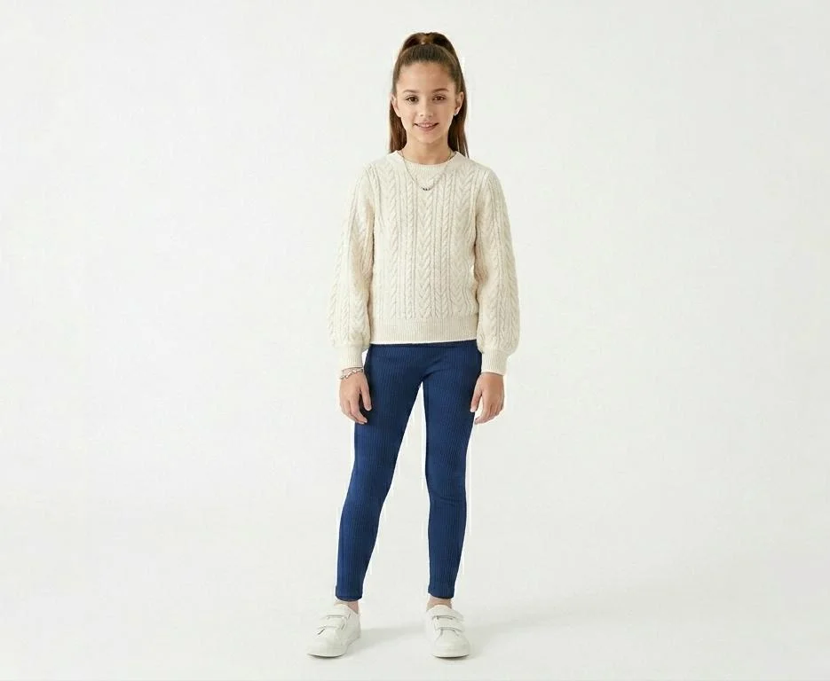JAKARCH GIRLS FIT COTTON LEGGINGS WITH WAISTBAND FOR SUMMER WEAR