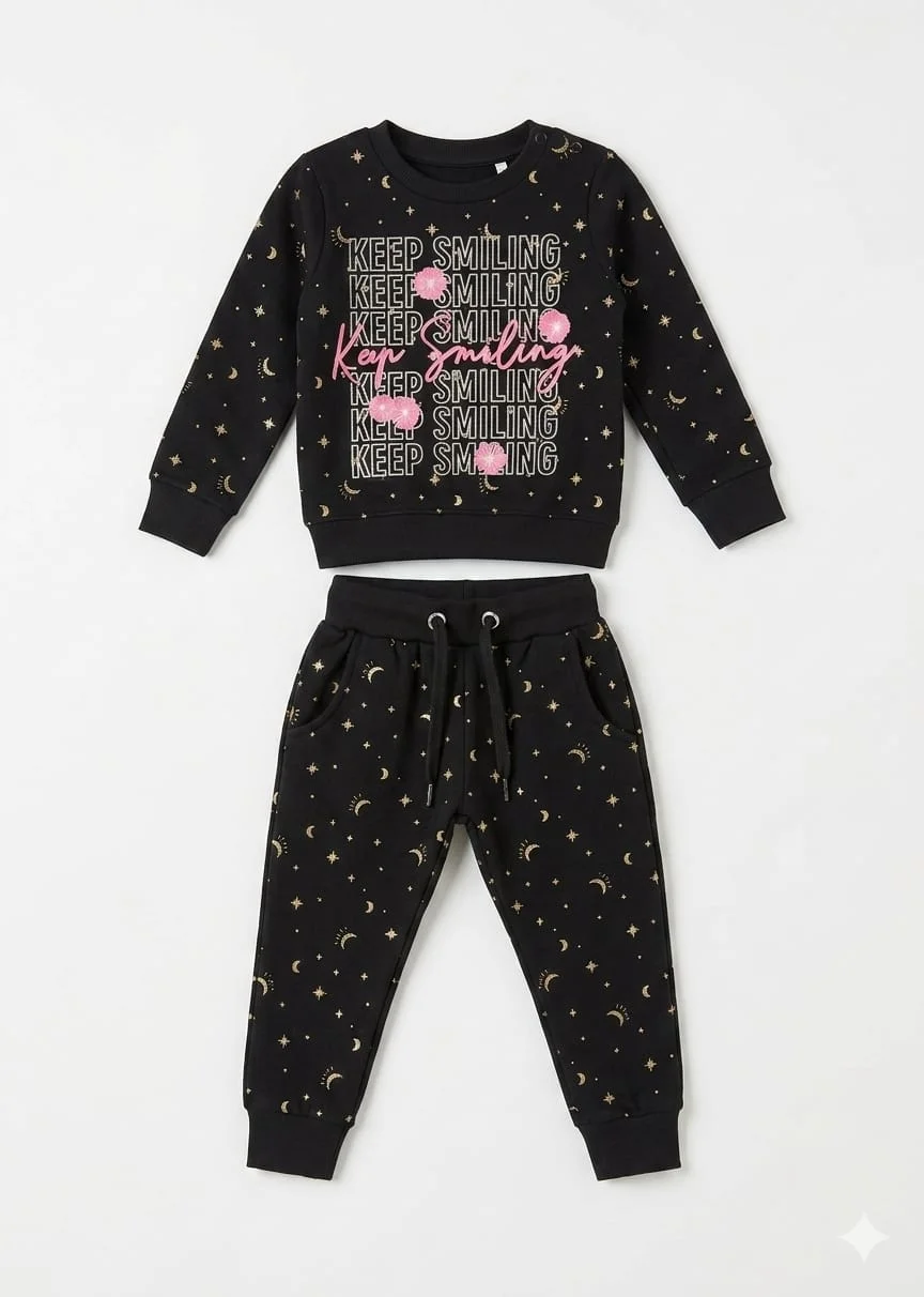 ROLYPOLY KIDS PRINTED SHIRT & JOGGER SET FOR SUMMER WEAR