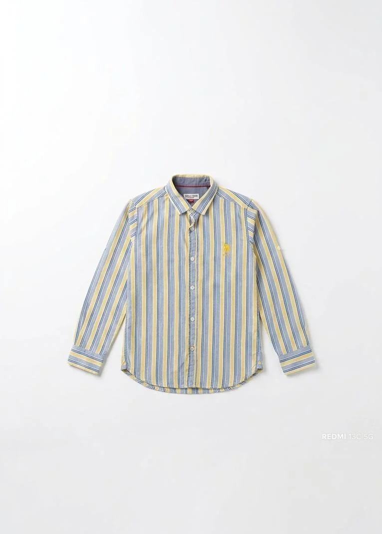 U.S.POLO ASSN. BOYS REGULAR FIT SHIRT FOR SUMMER WEAR