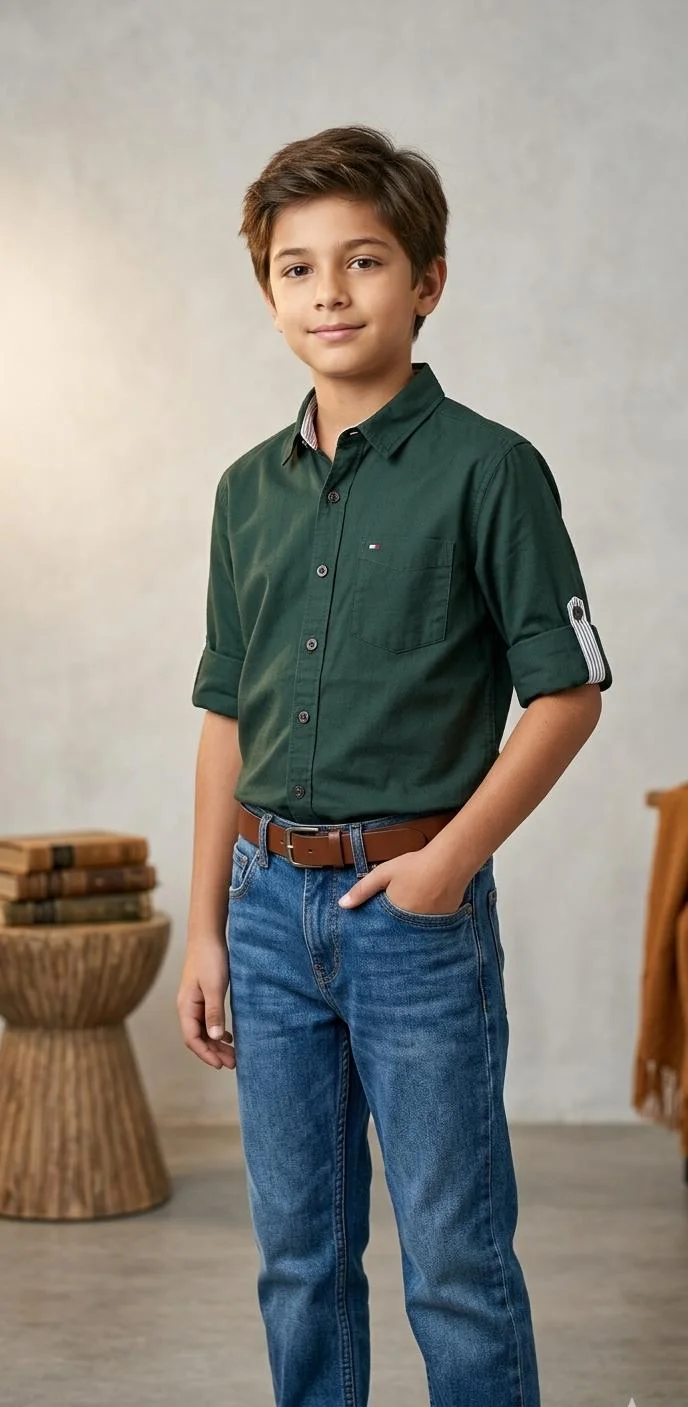 TOMMY HILFIGER BOYS FULL COTTON T-SHIRTS FOR SUMMER WEAR