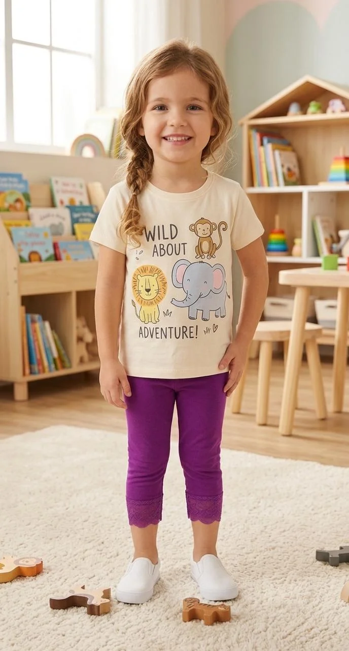 MY CHOICE GIRLS CAPRI LEGGINGS FOR SUMMER WEAR