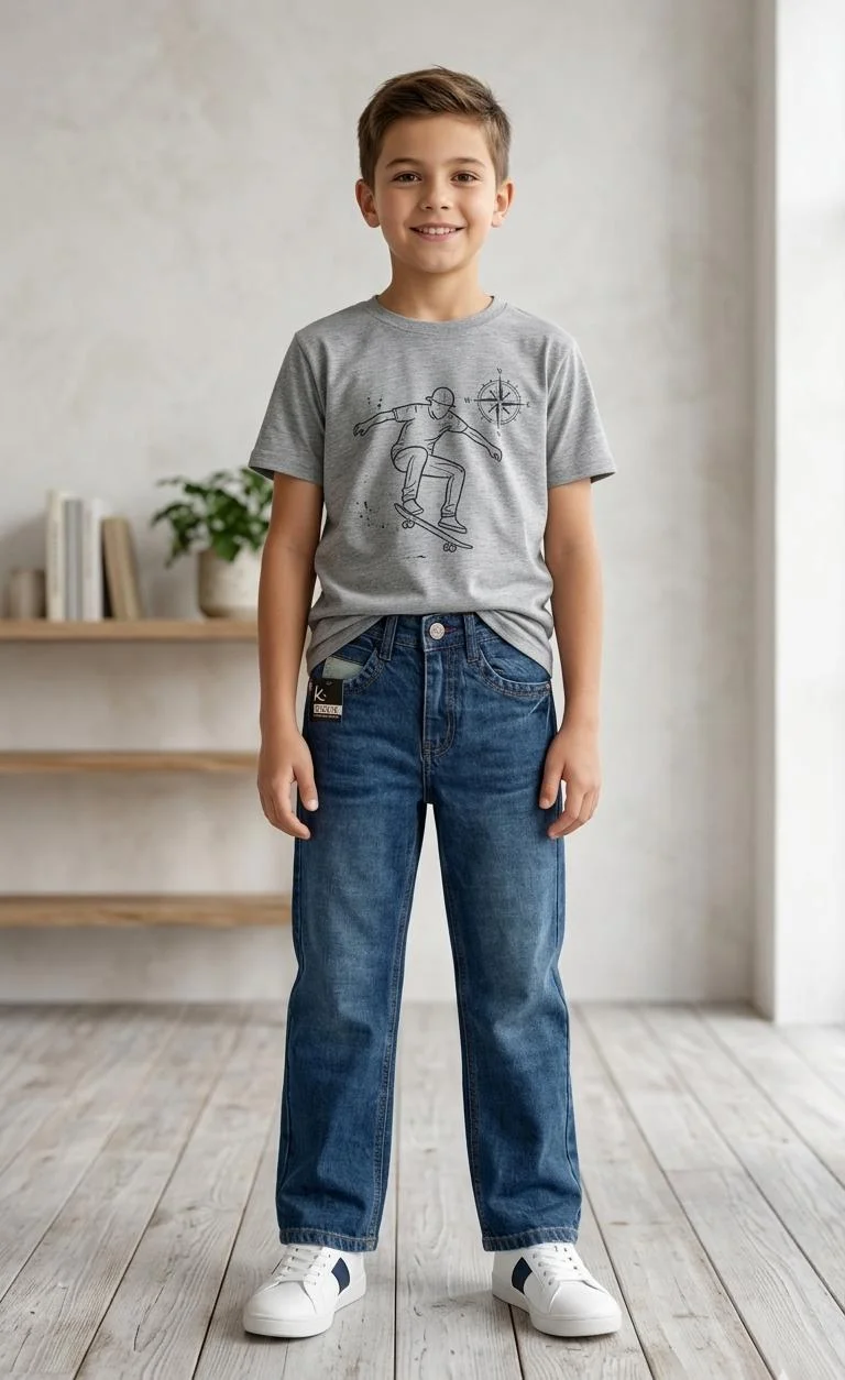 KILLS BOYS BAGGY DENIM JEANS PANTS FOR SUMMER WEAR