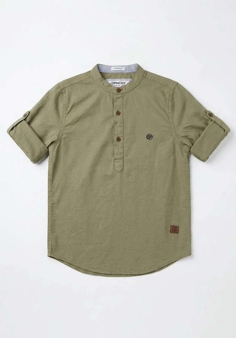 PMCXX BOYS MANDARIN COLLER SHIRT FOR SUMMER WEAR