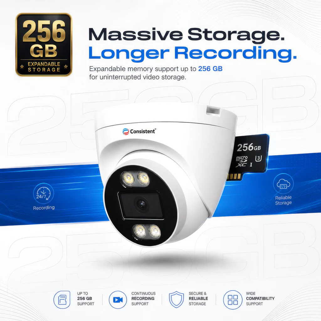consistant wifi dome all time color 3mp camera
